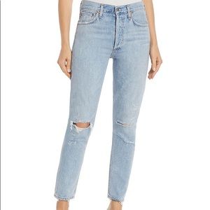 AGOLDE light wash jeans